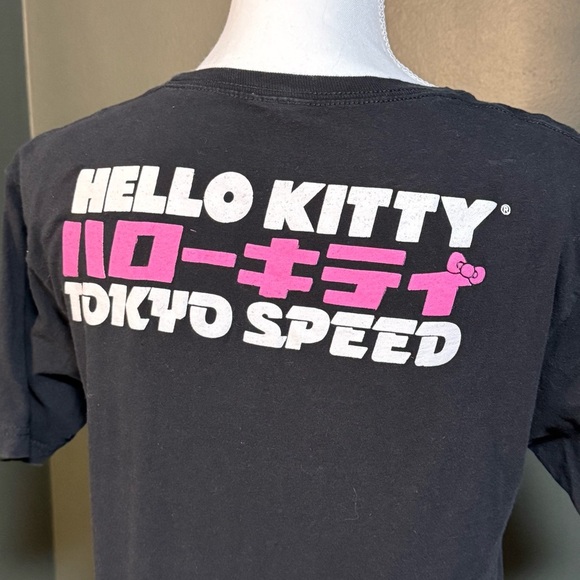 Hello Kitty Tokyo Speed Unisex Tee - Black and Pink size Small - Picture 4 of 5